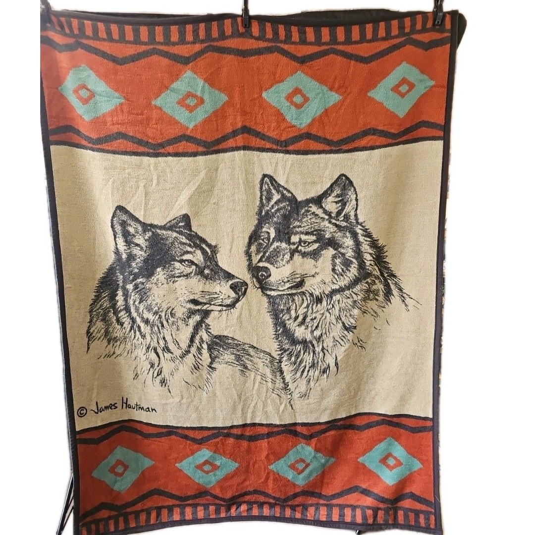 Biderlack Aurora James Huntman Wolves Southwestern 58 × 80