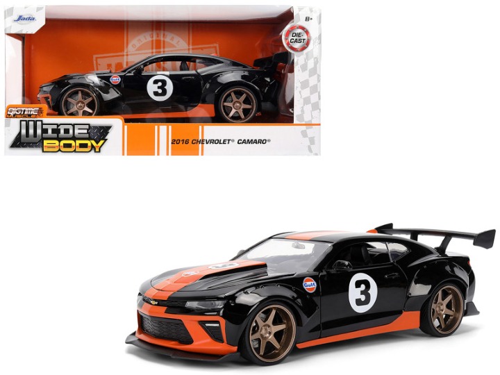 2016 Chevrolet Camaro #3 Gulf Oil Black with Orange Stripe Wide Body Series