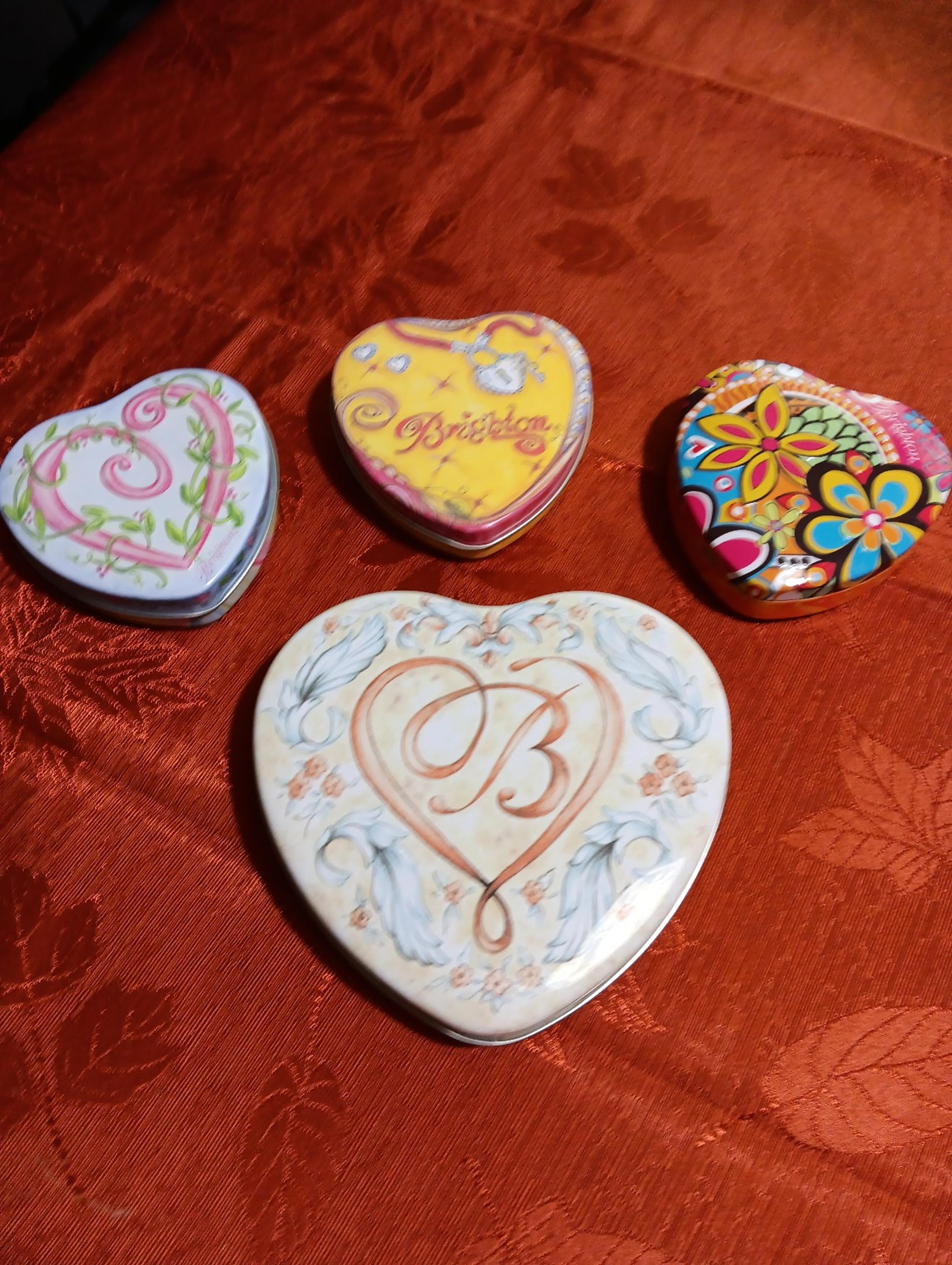 Lot of 4 Brighton jewelry tins TINS ONLY