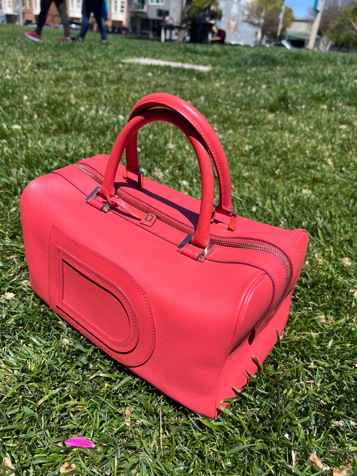 DELVAUX Louise Louise Boston Allure Sunset DP Top Handle Bag