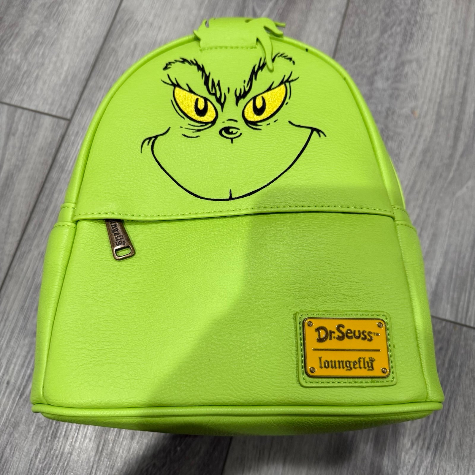 Loungefly The Grinch Green Faux Cosplay Mini Backpack