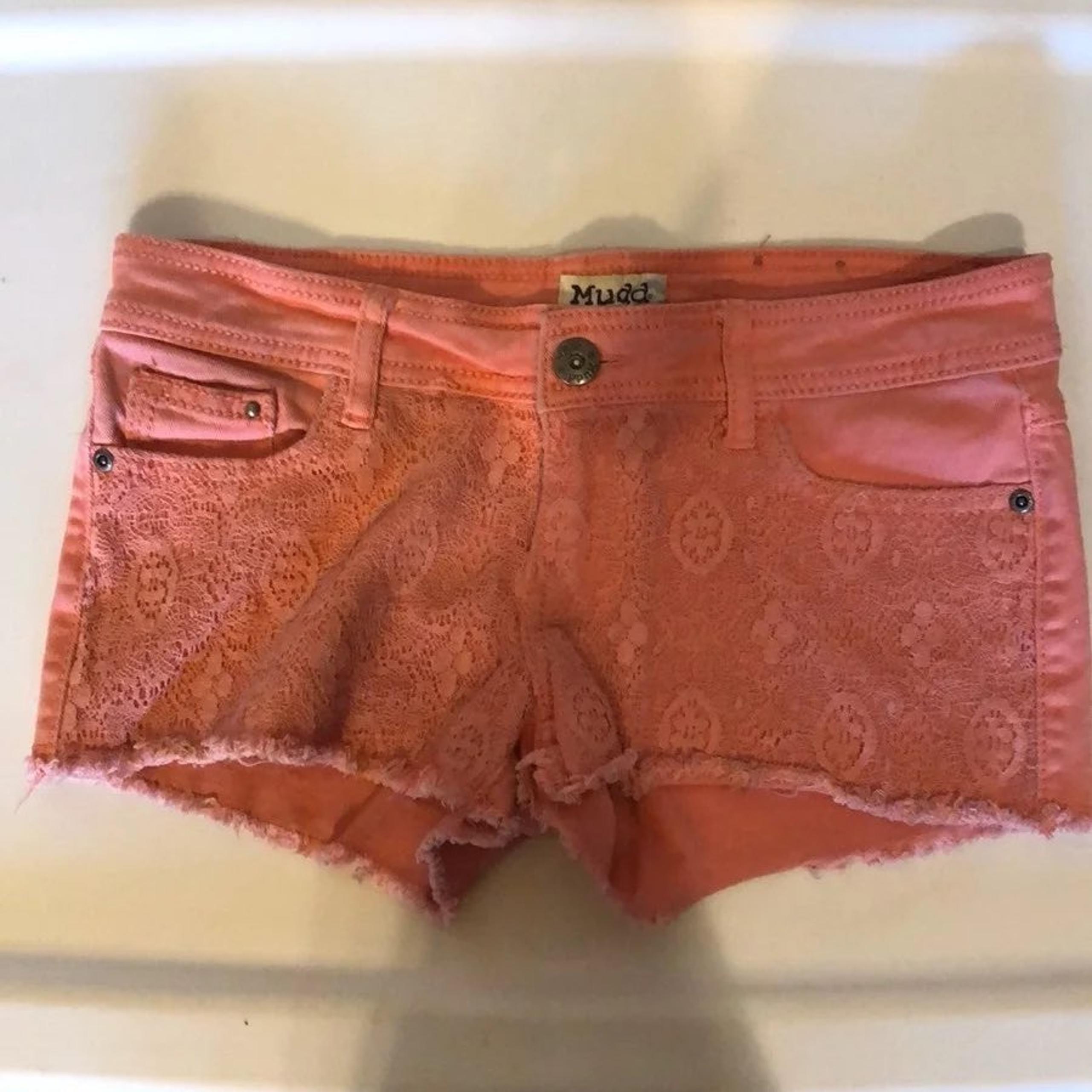 Size 5 Mudd coral denim shorts