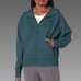 NWT ADIDAS Z.N.E. FULL-ZIP HOODIE, SEMI LUCID BLUE (rare color) SMALL