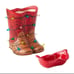 New Gift Wrapped Pioneer Woman Christmas Boots Wax Warmer With Lights