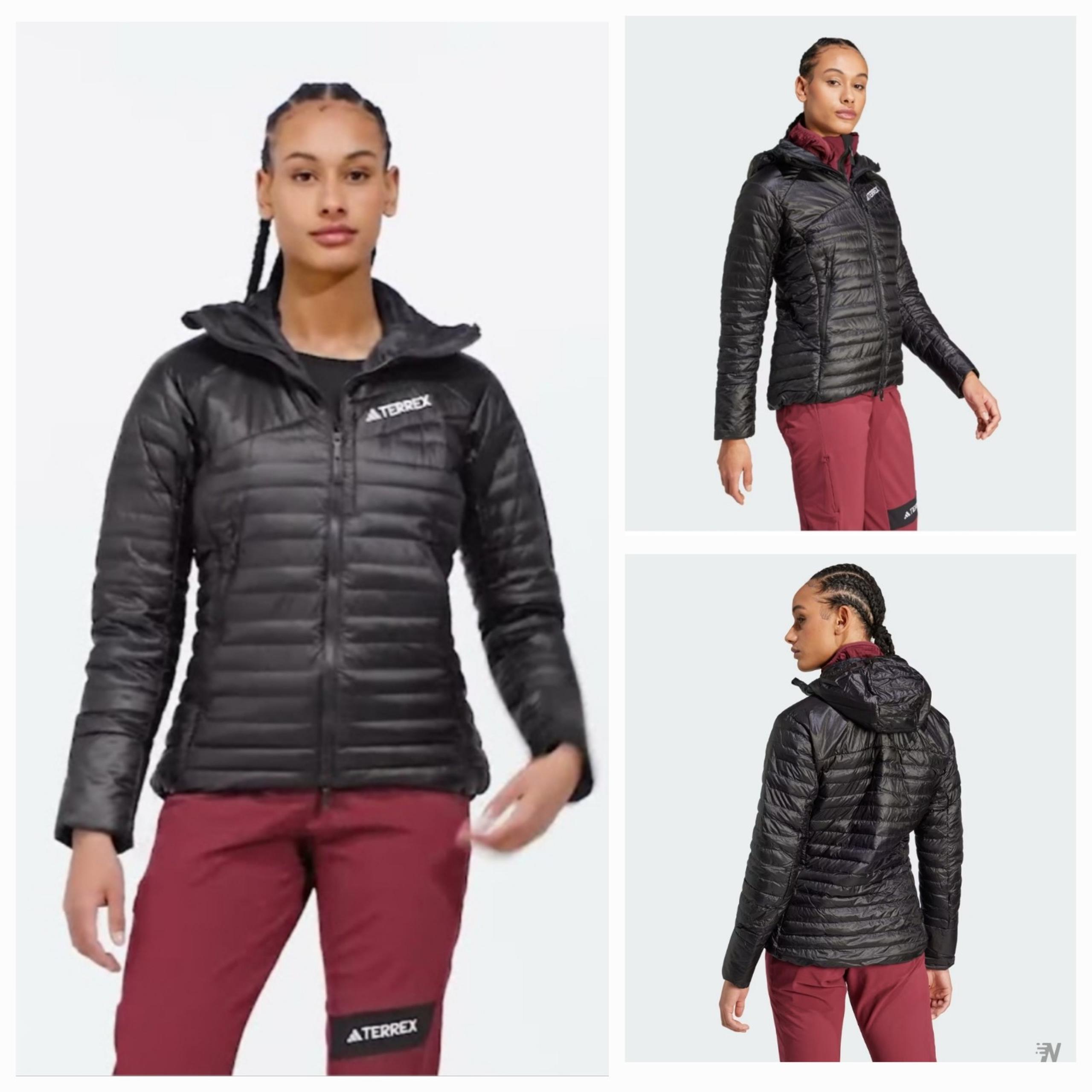 ADIDAS Terrex "Techrock" Down Hooded Jacket - Women's size MEDIUM