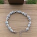 Beautiful New Mystic Topaz Sterling Silver .925 AAA CZs 6-7.25” Bracelet