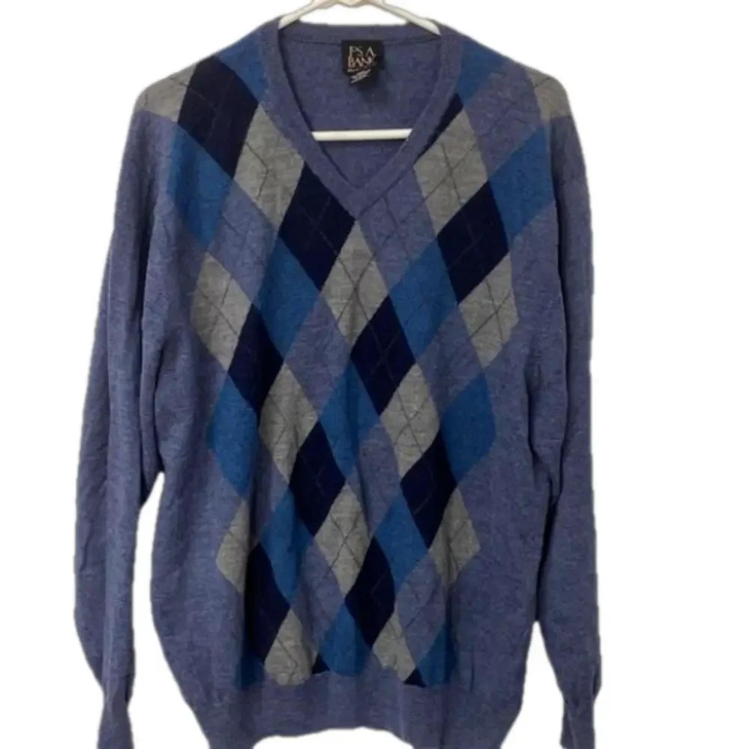 Jos A Bank Sweater Signature Collection 100% Merino Wool Men's XXL