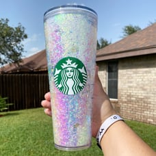 Starbucks snow globe tumbler