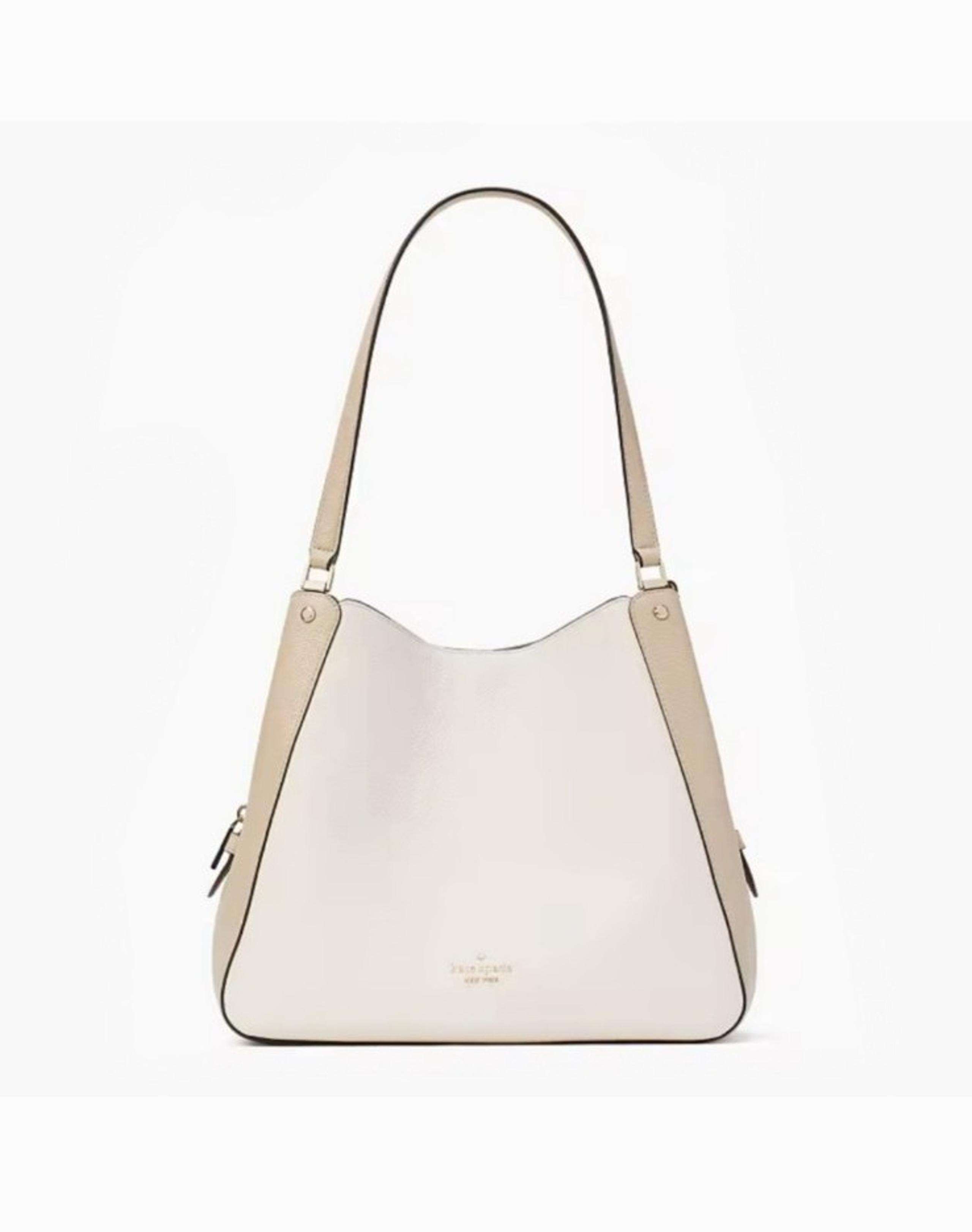Kate Spade Leila Medium Triple Compartment Shoulder Bag, Warm Sand Multi