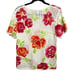 Adrienne Vittadini Crochet Knit Floral Top SIZE M Petite Boho Colorful Spring