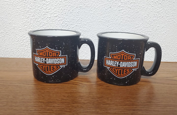 Mugs - Harley Davidson 12oz Ceramic Coffee Cups Lot of 2
