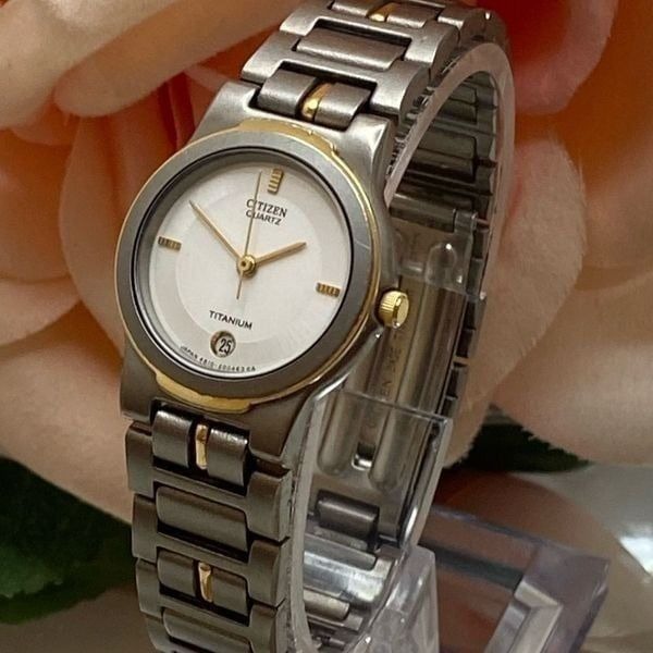 Citizen Two-tone Lightweight Titanium Watch with Date
