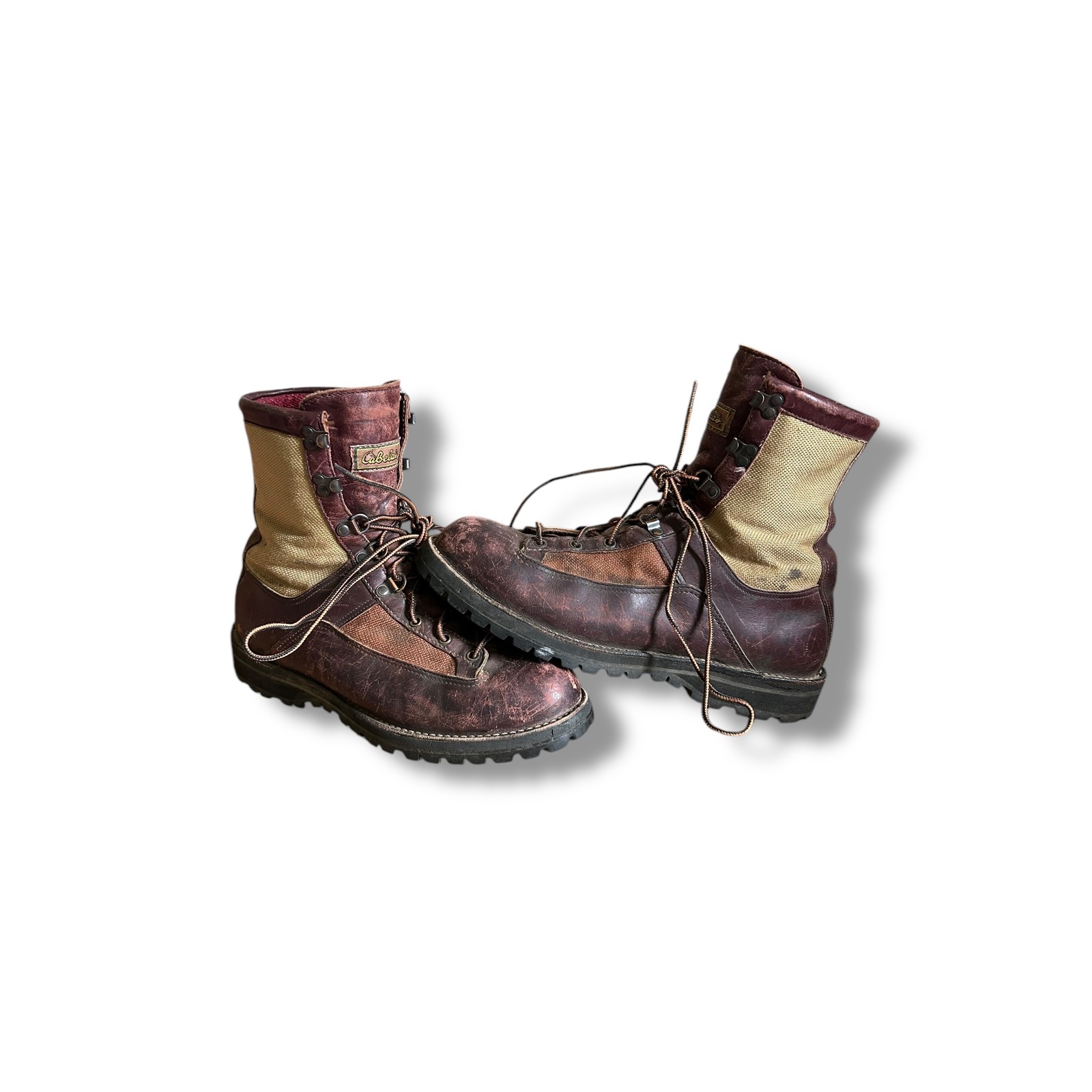 Mens Danner Cabelas Work Boots Sz 11D Hunting Outdoors Boots Red Brown Steel Toe