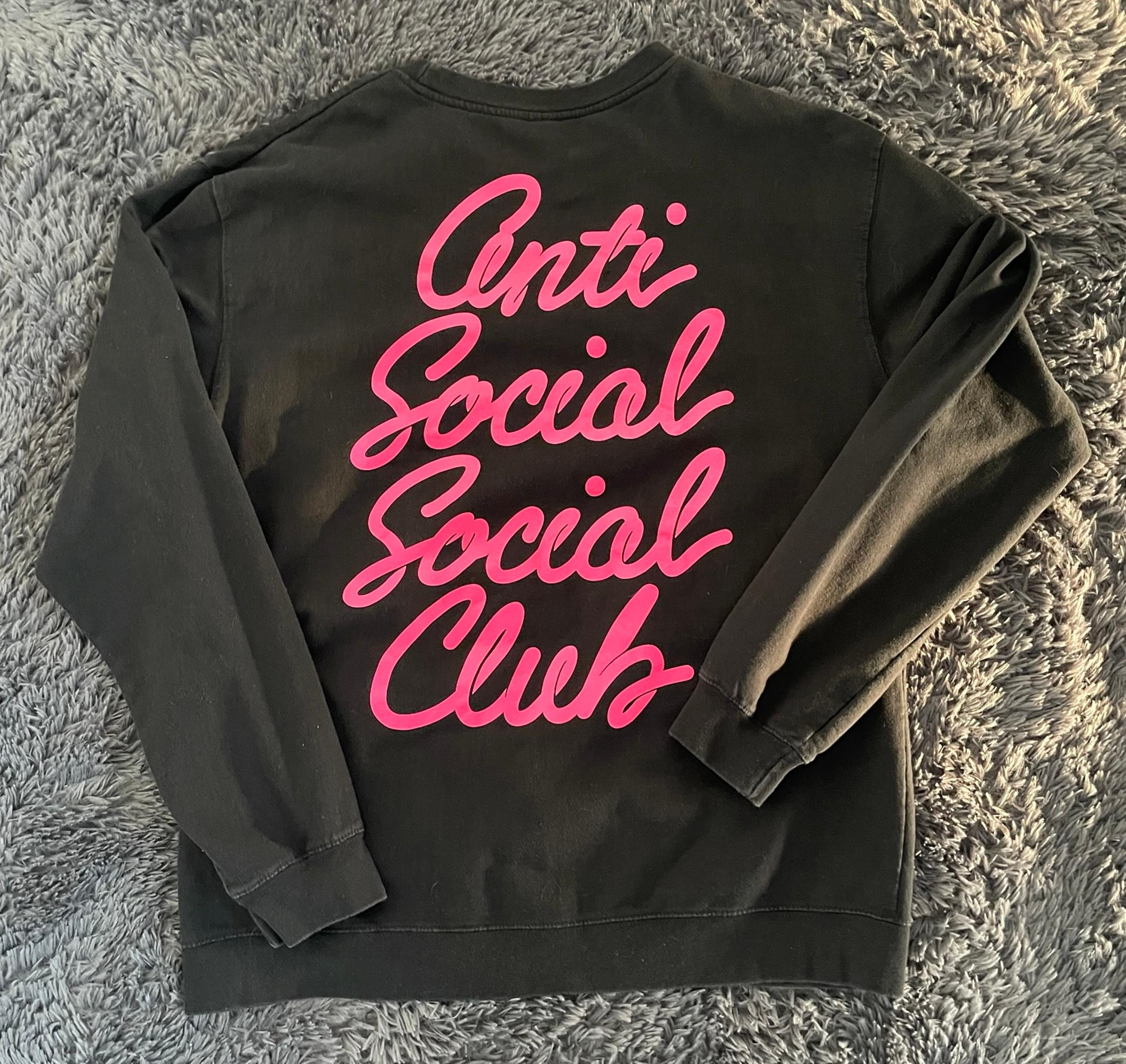 Anti Social Social Club ASSC Option Cursive Crewneck Sweater | Men XL
