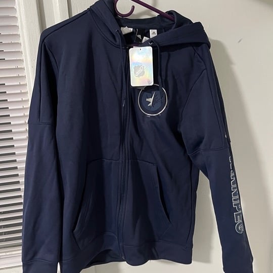 NHL Winnipeg Jets Adidas Climawarm Zip Up Jacket