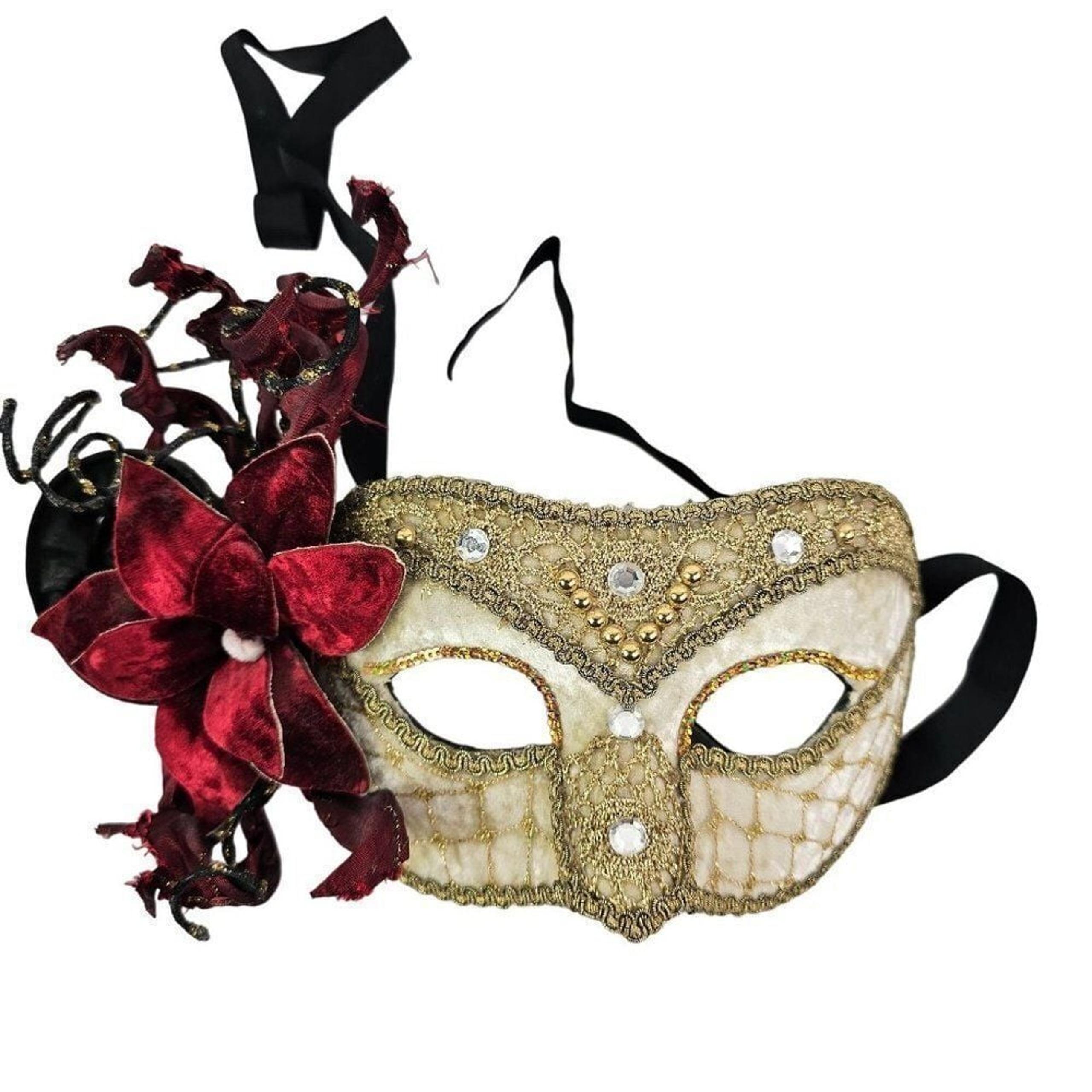 Venetian Italian Womens Masquerade Halloween Costume Party Mask Tie On