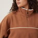 COTTON ON Teddy Fleece Pullover Half Zip Sweatshirt Trendy Size Large