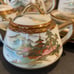 Japanese Kutani Tea Set Mountains Gold Detail 9 pcs