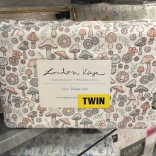 London Kaye Twin Mushroom sheet set
