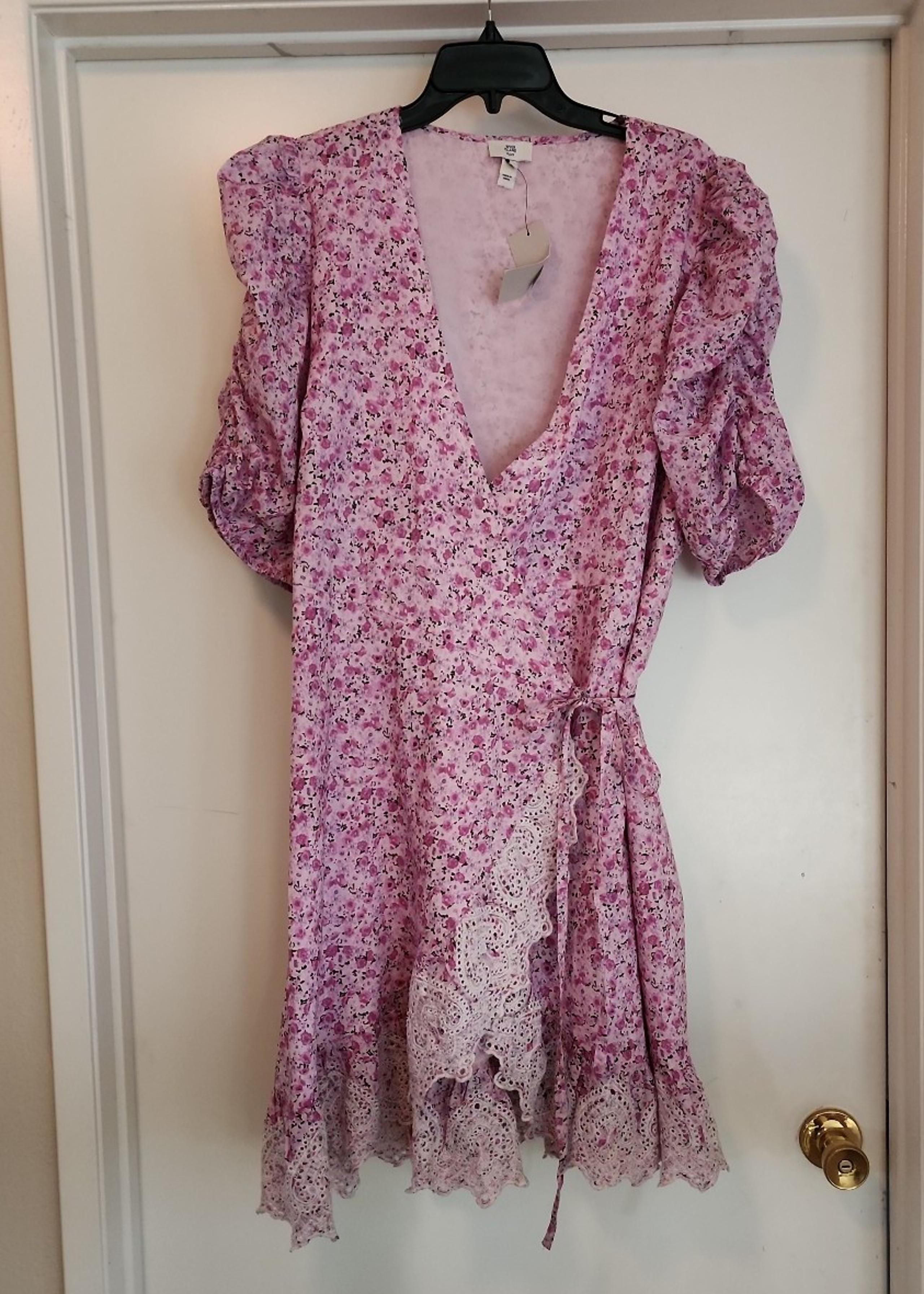 River Island Plus Floral Wrap Dress