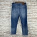 Madewell The High-Rise Slim Crop Boyjean: Knee-Rip Edition sz 26
