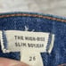Madewell The High-Rise Slim Crop Boyjean: Knee-Rip Edition sz 26