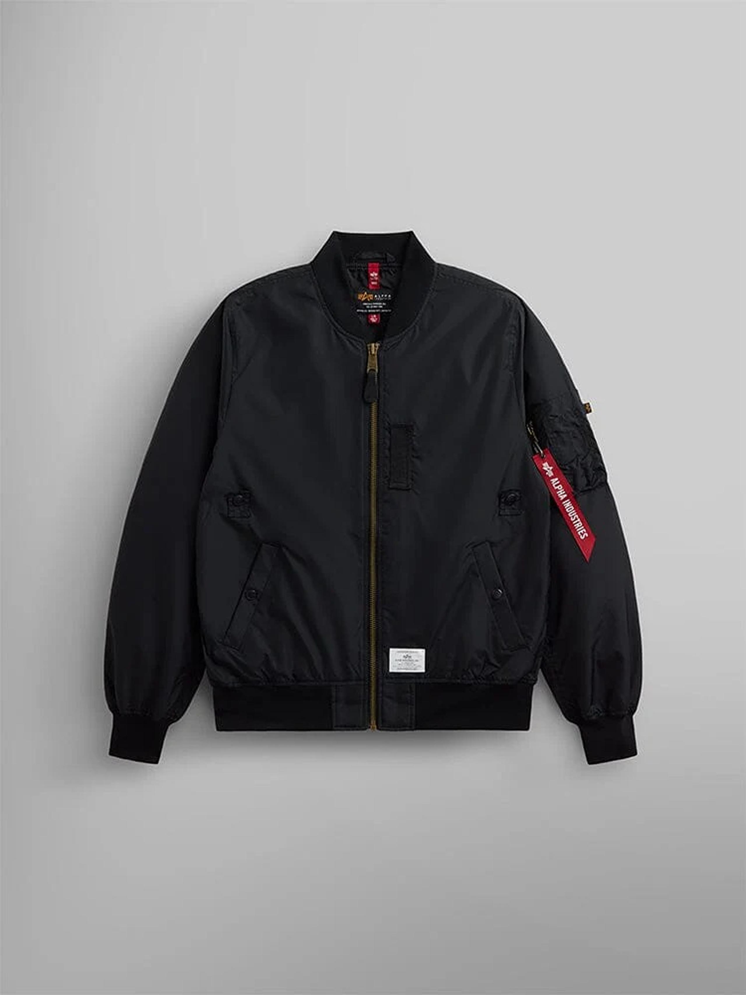 NWT Alpha Industries L-2B SKYMASTER GEN II BOMBER JACKET Mens Medium Black Nylon