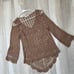 Vintage Crochet Top Brown (s/m) siNita bohemian crochet festival swim cover up