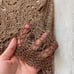 Vintage Crochet Top Brown (s/m) siNita bohemian crochet festival swim cover up