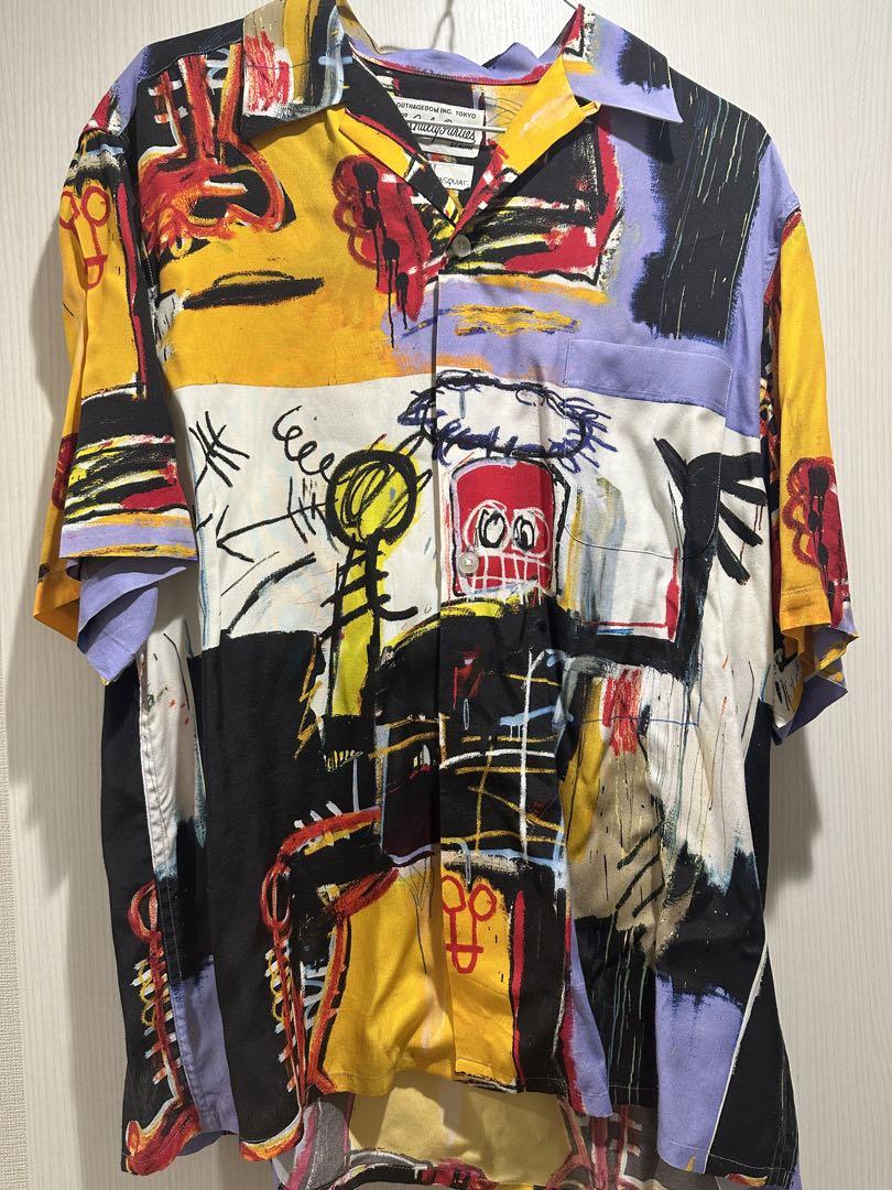 Kubozuka Yosuke wearing Wacko Maria 22SS Basquiat Hawaiian shirt.