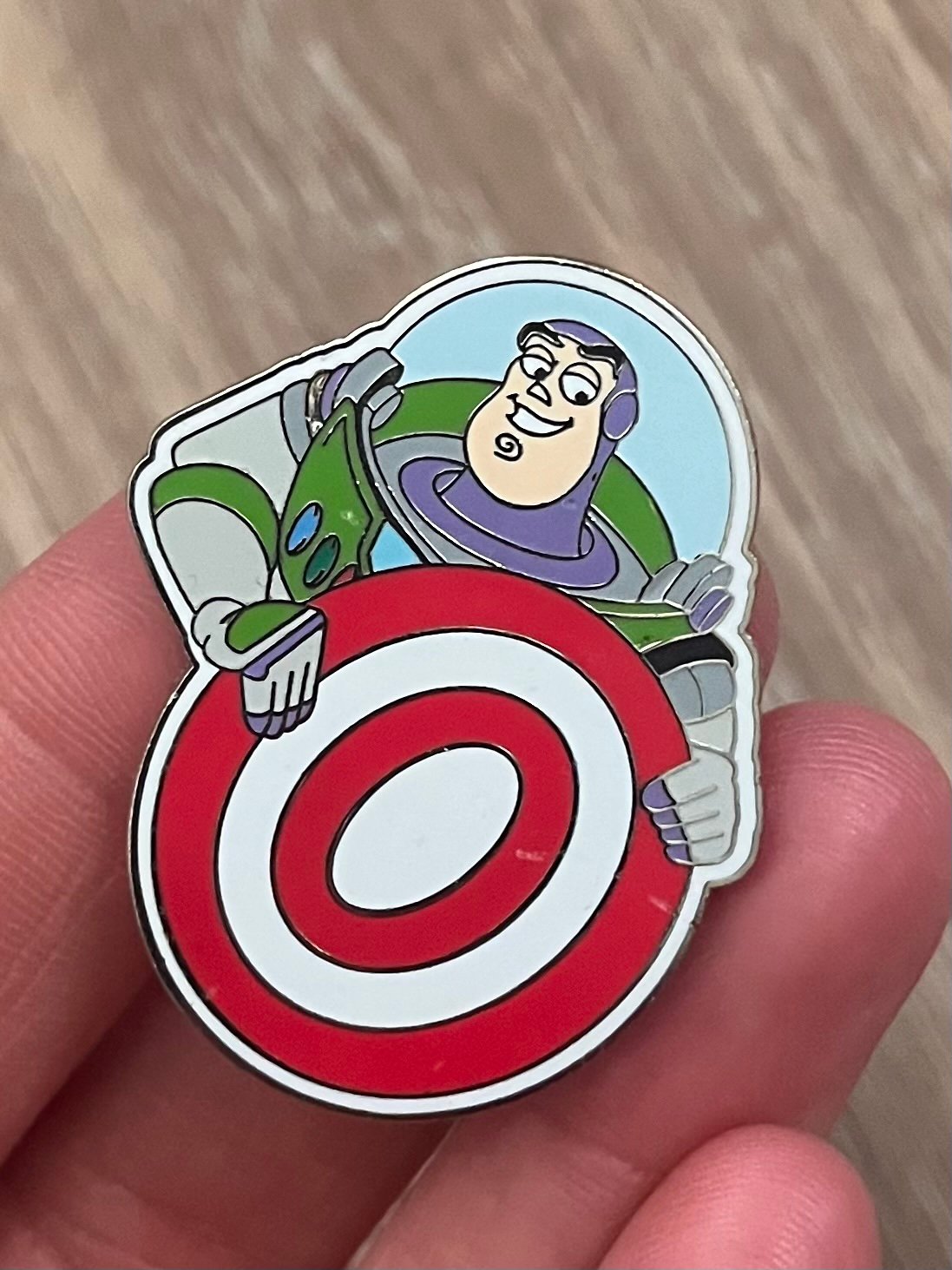 Disney pin buzz lightyear from Toy Story with bullseye target