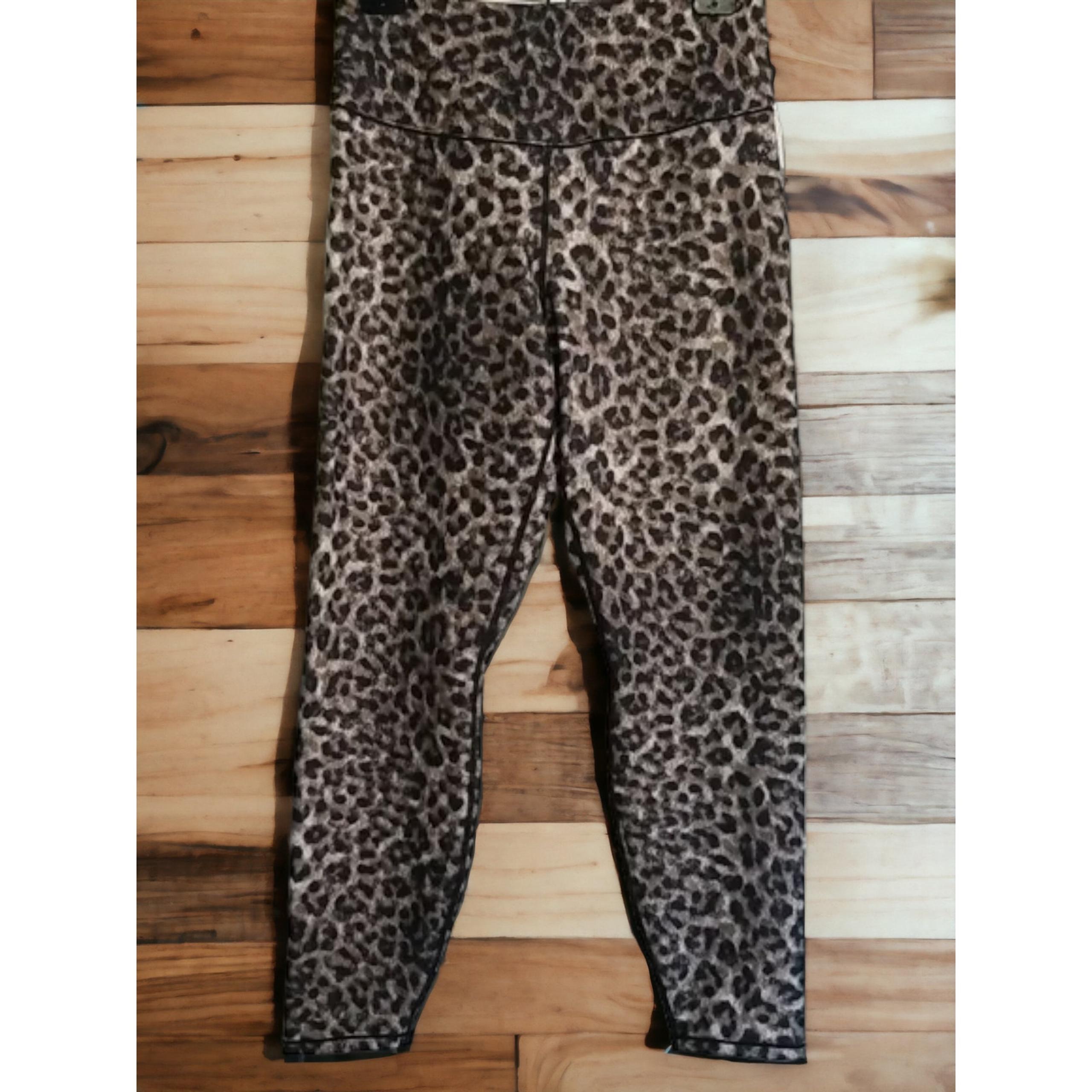 NWT GOOD AMERICAN Leggings Eco Sheen Wild Cat Animal Print Size: 7 (4XL)