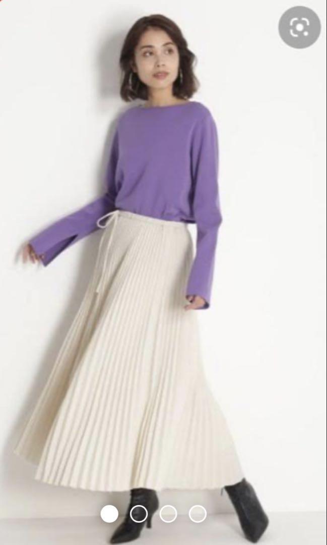 Mila Owen Ivory Pleated Skirt