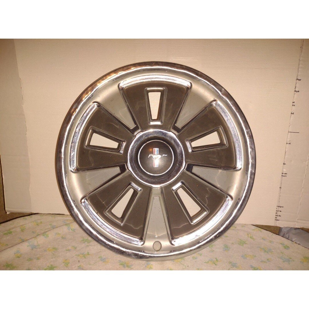 Pair (Two) 1965 Ford Mustang Hubcaps / Wheel Covers