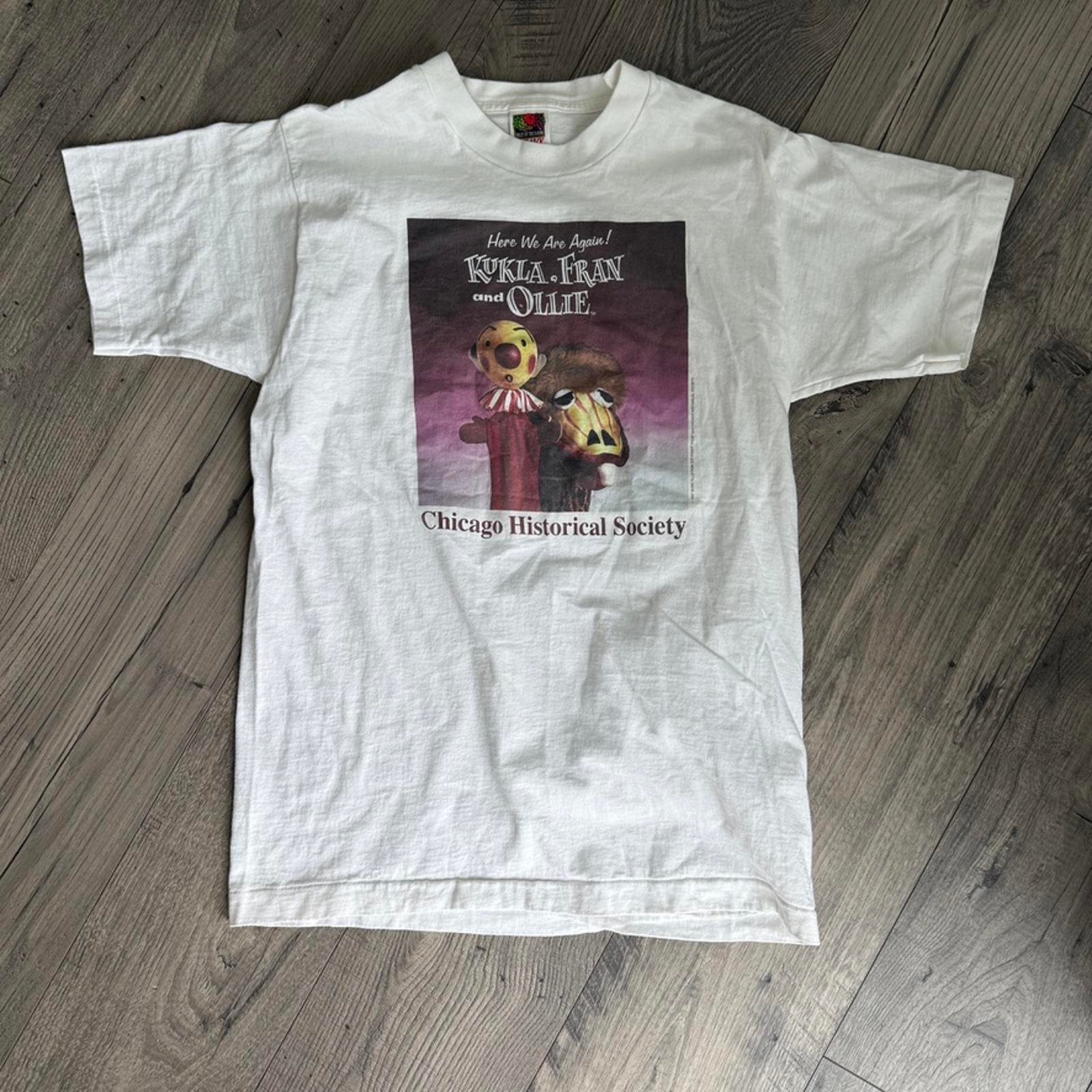 Rare 1997 Kukla Fran and Ollie Chicago Historical Society Single Stitch Mens M