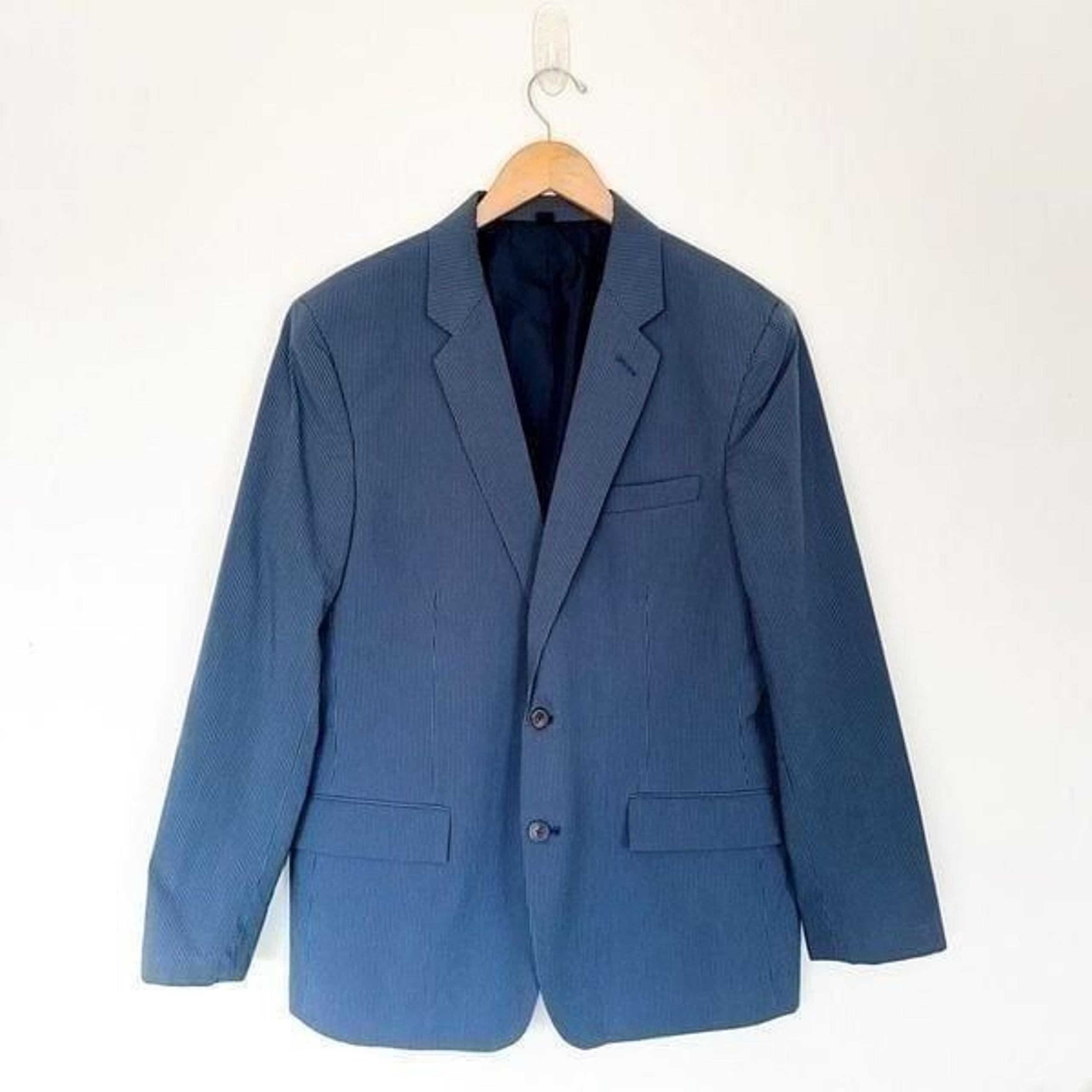 J. Crew Men’s Thompson Micro Stripe Cotton Two Button Single Breasted Blazer Jac