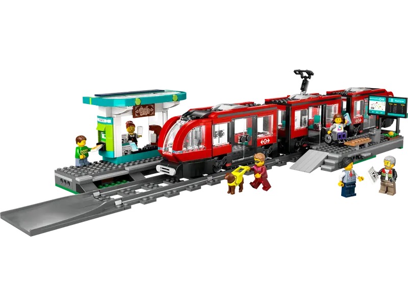 LEGO Downtown Streetcar and Station 60423, 811 Pieces