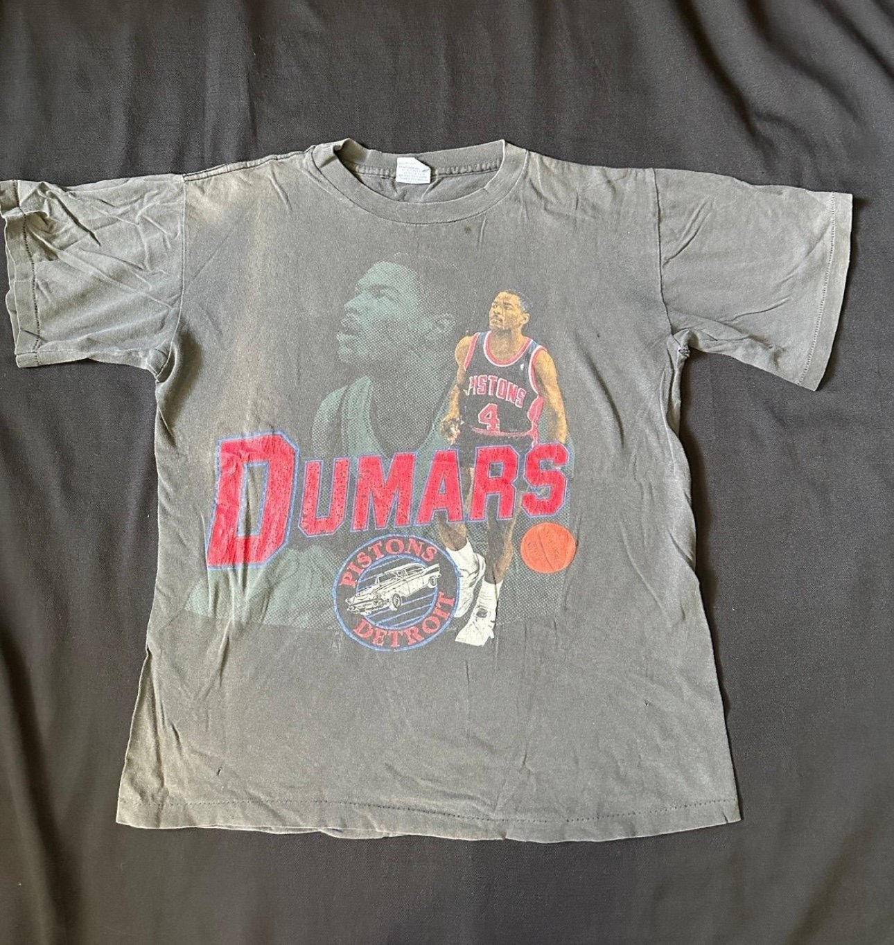 Vintage 90s Salem Sportswear Detroit Pistons Dumars Shirt