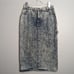 Vintage 80's Acid Wash Jean Midi Skirt American Legend Painter Style