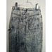 Vintage 80's Acid Wash Jean Midi Skirt American Legend Painter Style