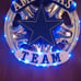 America's Team Handcrafted Hubcap with Wood
