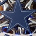 America's Team Handcrafted Hubcap with Wood