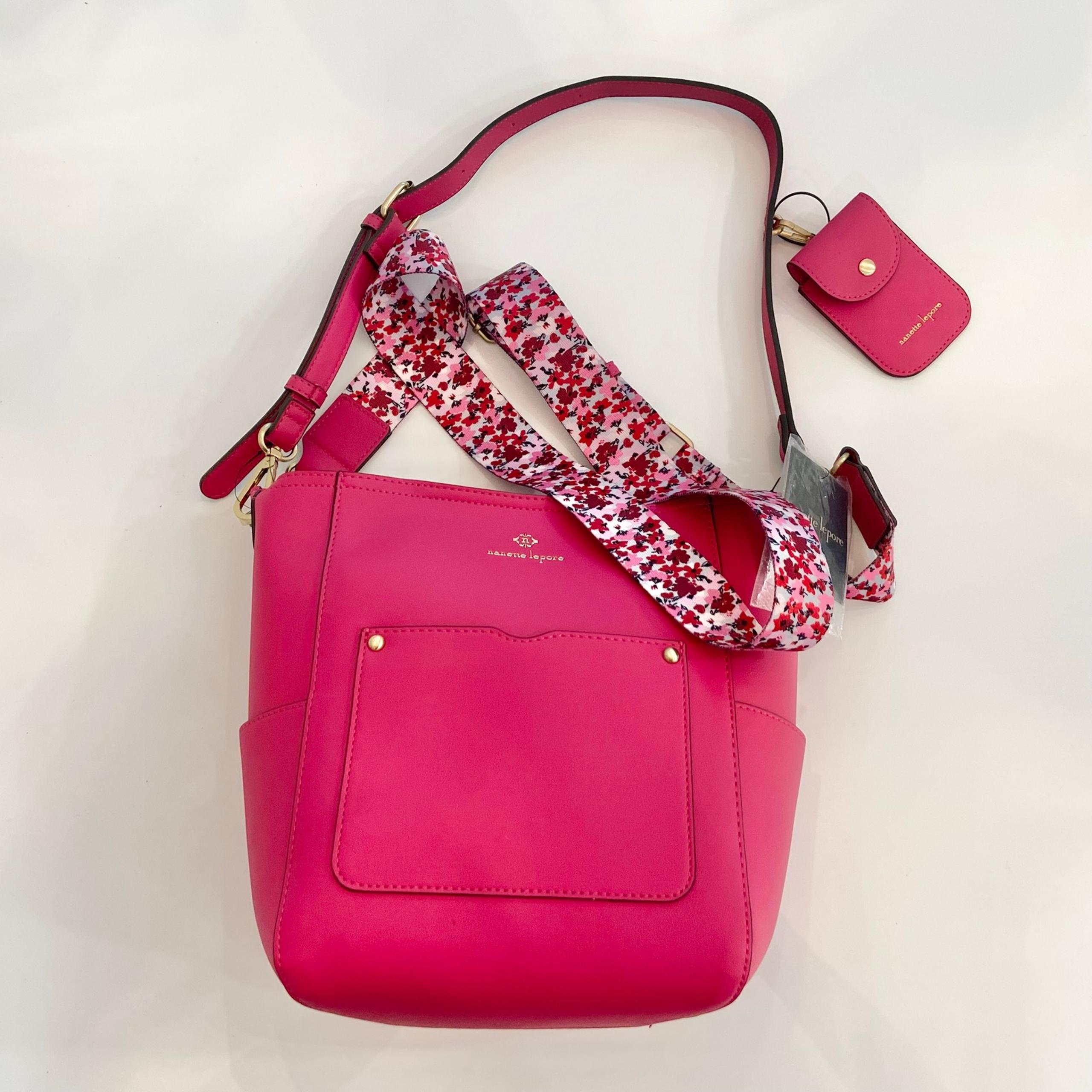 Nanette Lepore Pink Bucket Bag NWT