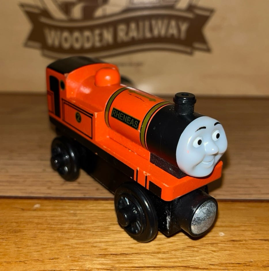 ORANGE RHENEAS ! THOMAS FRIENDS TRAIN WOODEN RAILWAY ! 2003 NARROW GAUGE ENGINE