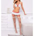 5pack Nurse Uniform Garter Costume Set & Stockings L2