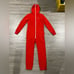 The Original One Piece Red Body Suit Zip XS