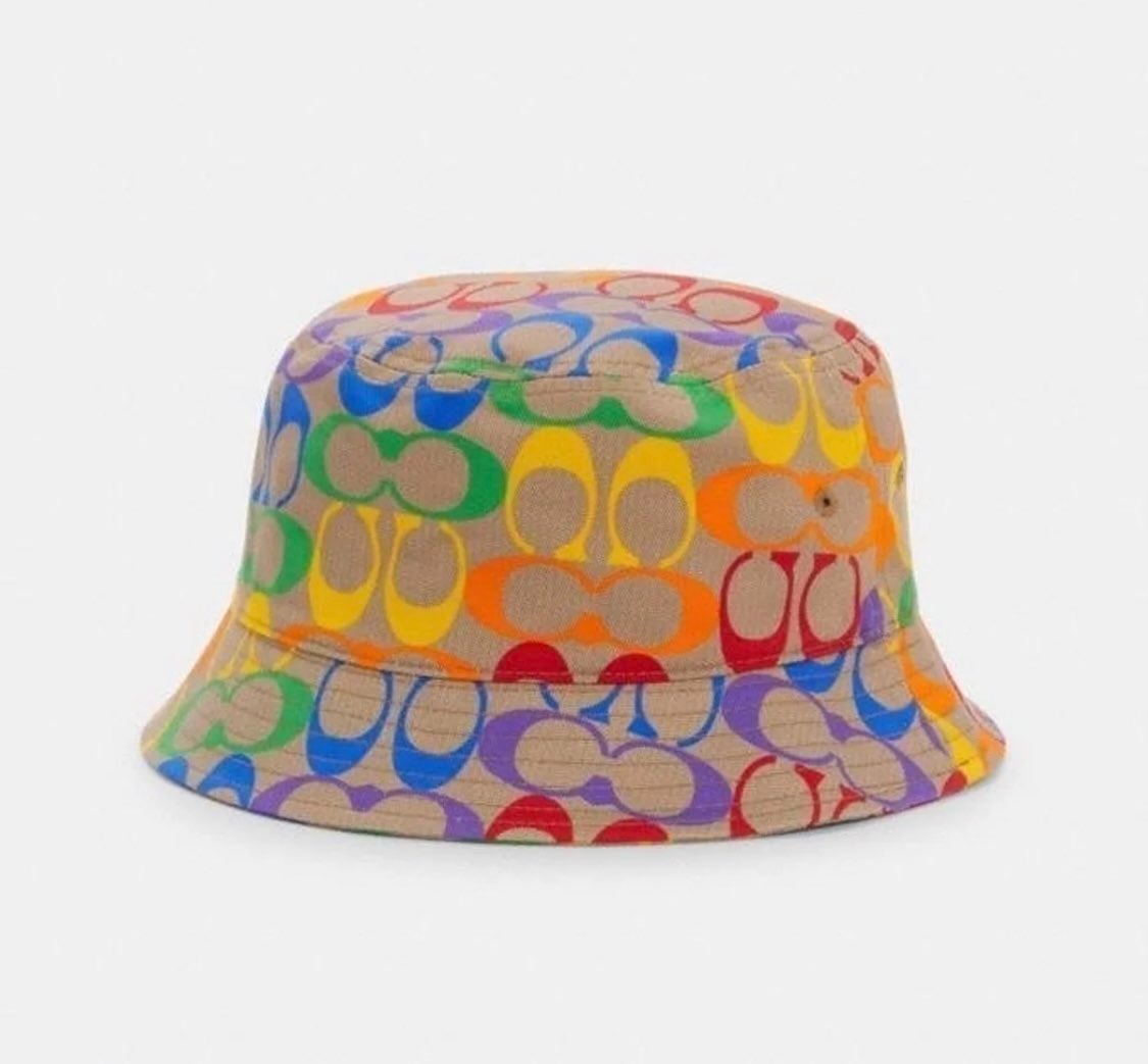 Coach Pride Rainbow Signature Bucket Hat