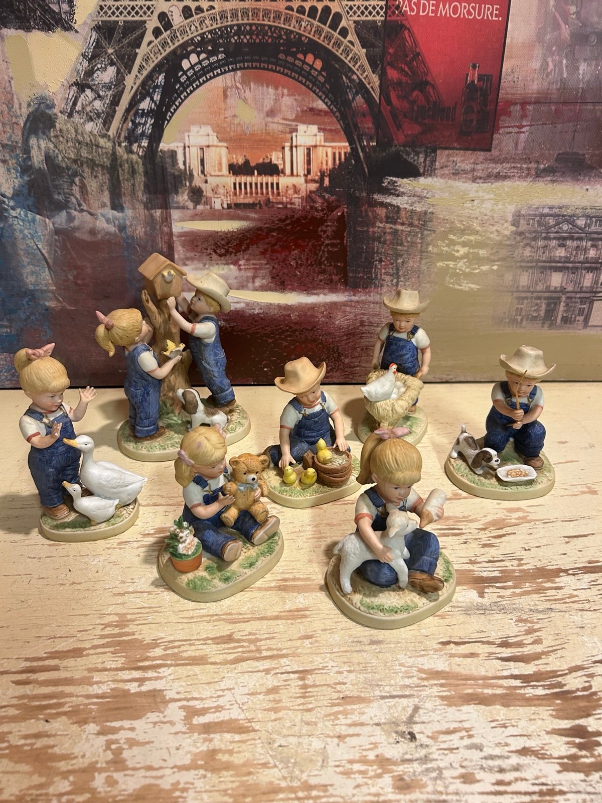 1985 Homco Denim Days Figurine Lot