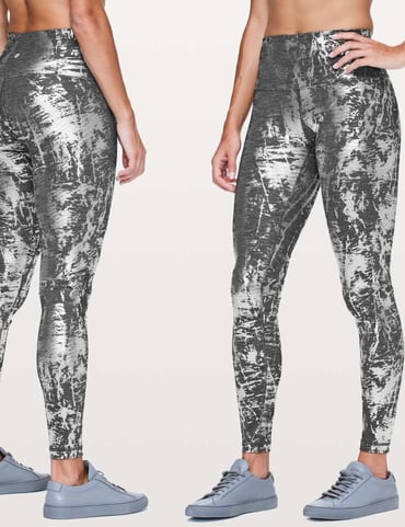 Lululemon Wunder Under Hi-Rise Tight Sz 14 *Brindle Foil 28