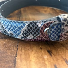 Roccobarocco Embossed Snakeskin Belt Clothing—size L - 37”